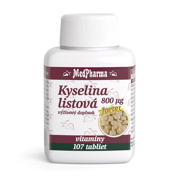 MedPharma Kyselina listová 800 µg Forte 107 tablet