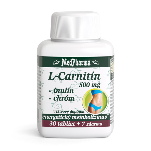 MedPharma L-karnitin 500 mg + inulin + chrom 30+7 tablet