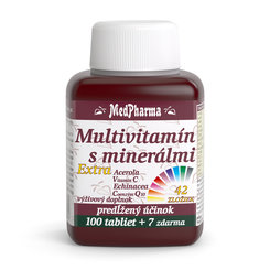 MedPharma Multivitamin s minerály Extra 100+7 tablet