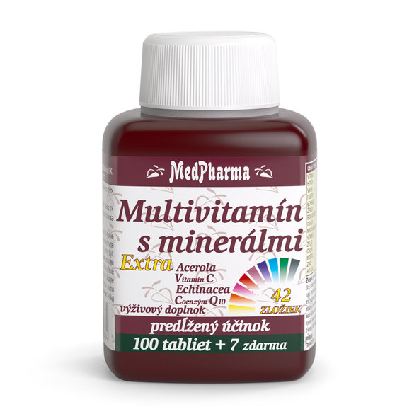 MedPharma Multivitamin s minerály Extra 100+7 tablet