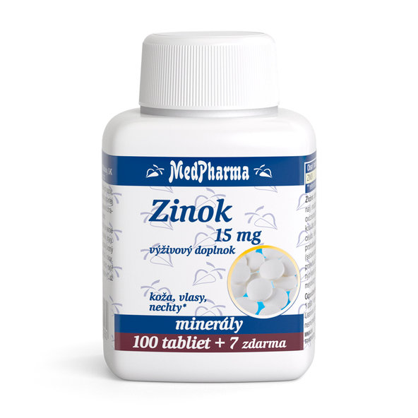 MedPharma Zinek 15 mg 100+7 tablet