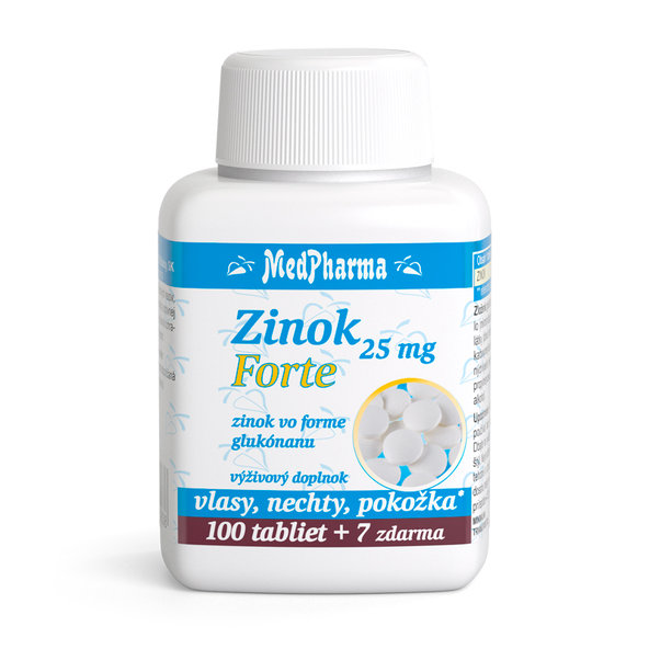 MedPharma Zinek 25 mg Forte 100+7 tablet