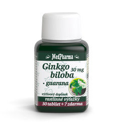 MedPharma Ginkgo biloba + guarana 30+7 tablet