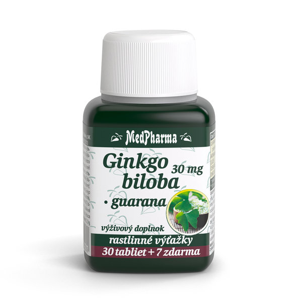 MedPharma Ginkgo biloba + guarana 30+7 tablet