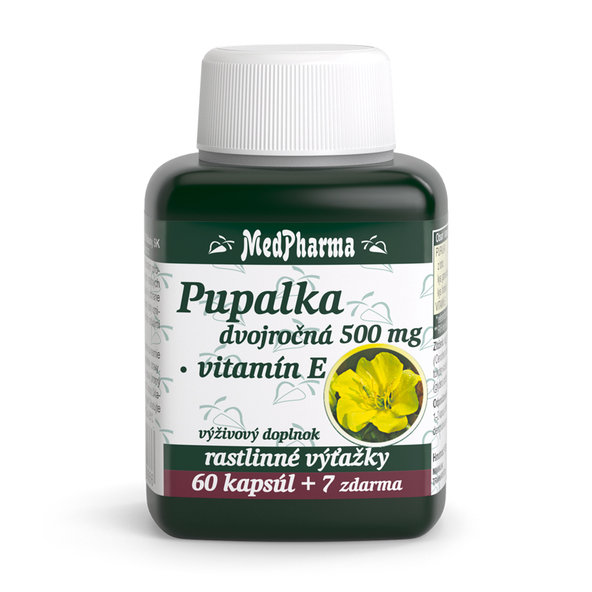 MedPharma Pupalka dvouletá 500 mg + Vitamin E 67 tablet
