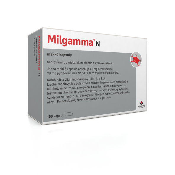 Milgamma N proti bolesti zad 100 kapslí