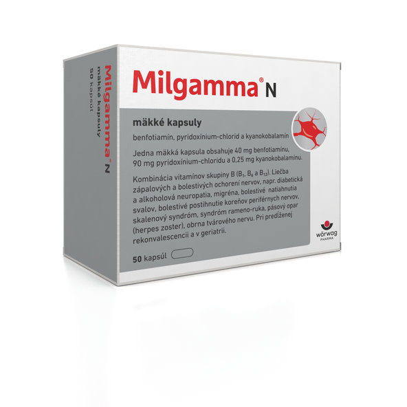 Milgamma N proti bolesti zad 50 kapslí