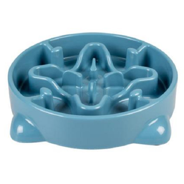 Duvo+ Miska na pomalé jedení modrá M 700 ml 25,5 × 25,5 × 5 cm