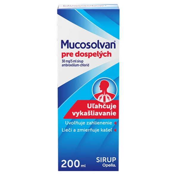 Mucosolvan sirup pro dospělé 1200 mg, 200 ml