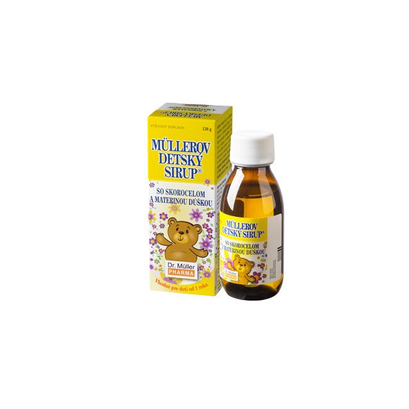 Müllerův dětský sirup se skorocelem a mateřídouškou 245 ml