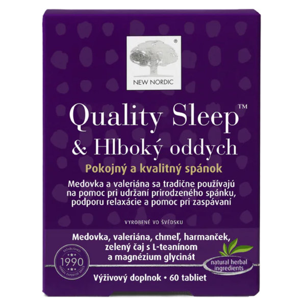 New Nordic Quality Sleep & Hluboký odpočinek 60 tablet