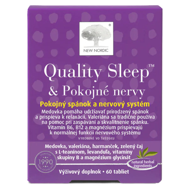New Nordic Quality Sleep & Pokojné nervy 60 tablet