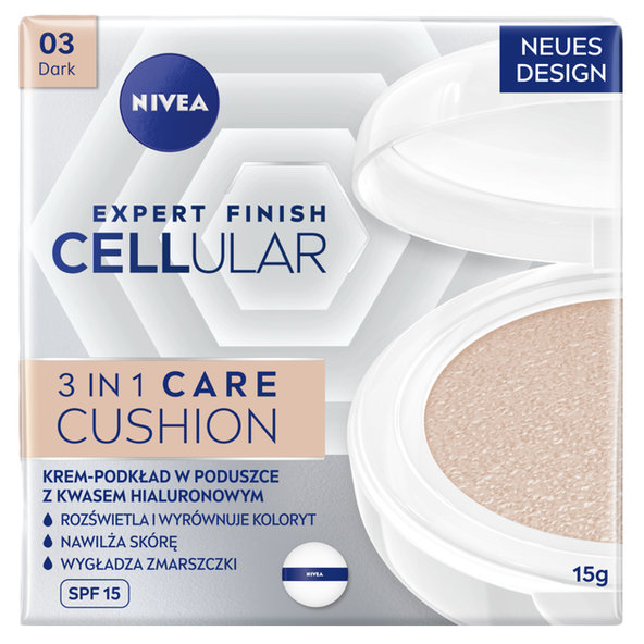 NIVEA Cellular Cushion tónovací krém SPF 15 tmavý odstín 15 ml