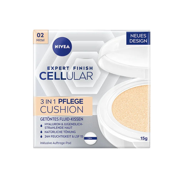 NIVEA Cellular Cushion tónovací krém odstín 02 SPF 15 15 ml