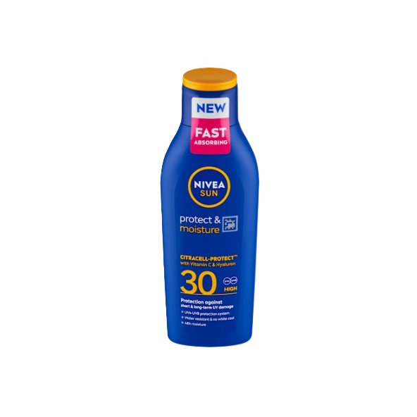NIVEA Protect & Moisture Mléko na opalování SPF 30 200 ml