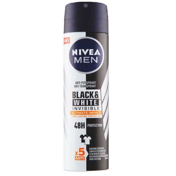 NIVEA MEN Black & White Ultimate Impact antiperspirant 150 ml