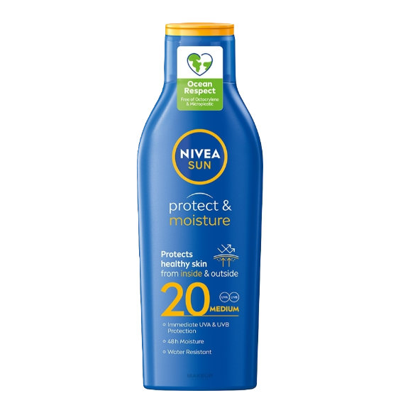 NIVEA SUN hydratační opalovací mléko SPF 20 200 ml