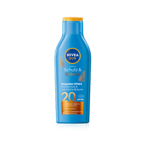 NIVEA SUN Protect & Bronze opalovací mléko SPF 20 200 ml