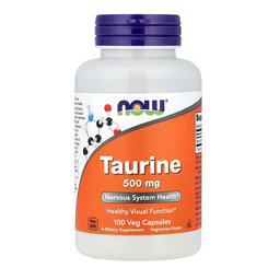 Now Foods Taurín 500 mg 100 kapslí