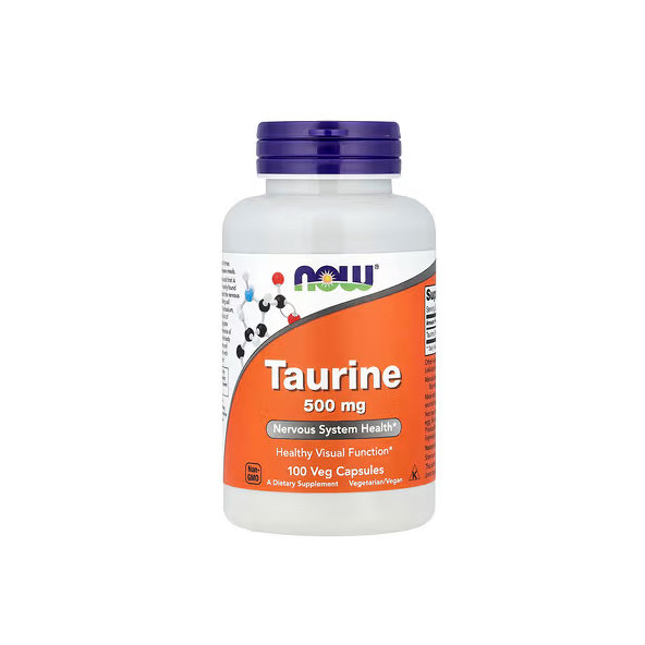Now Foods Taurín 500 mg 100 kapslí