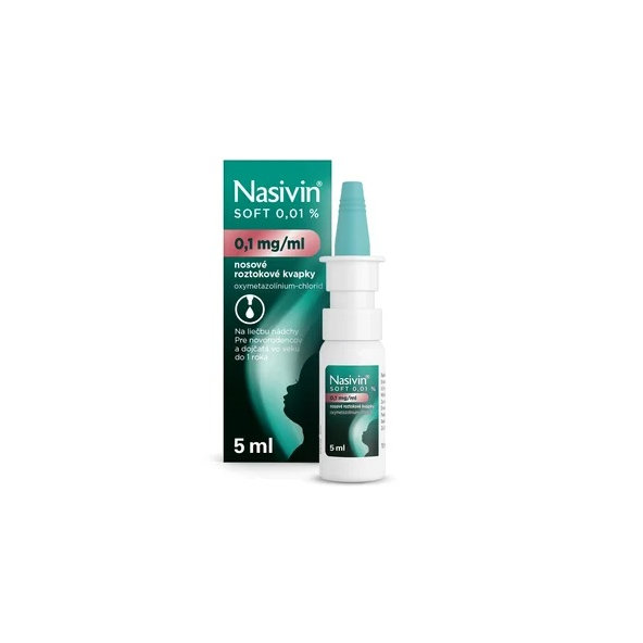 Nasivin Soft pro kojence 0,01 % proti nachlazení 5 ml