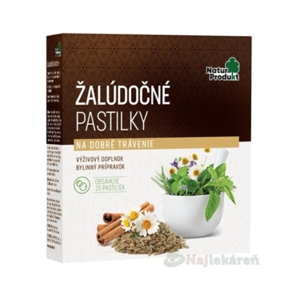 NaturProdukt ŽALUDEČNÍ PASTILKY 20 ks