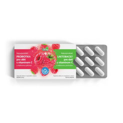 NaturProdukt LAKTOBACILY pro děti s vitamínem C malina 15 ks