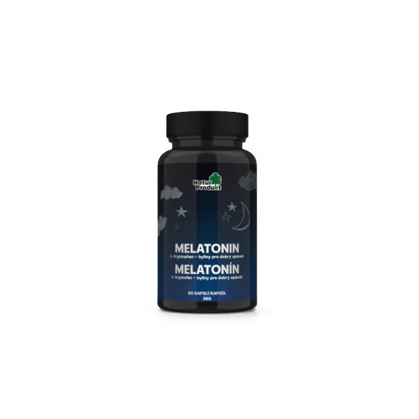 NaturProdukt MELATONIN + L-tryptofan + byliny 60 kapslí
