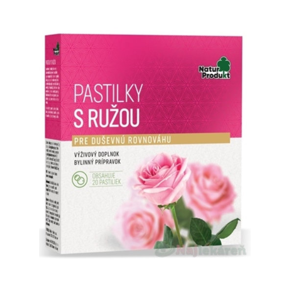 NaturProdukt PASTILKY S RŮŽÍ 20 pastilek