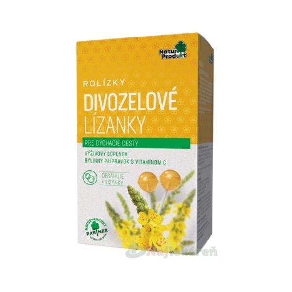NaturProdukt ROLÍZKY diviznová lízátka na dýchací cesty 4 ks