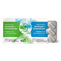 NaturProdukt Laktobacily + bifidobakterie 9 kmenů 20 miliard 15 kapslí