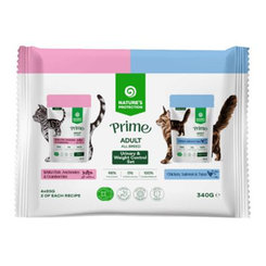 Natures Protection Prime kapsička pro kočky adult set 4× 85 g
