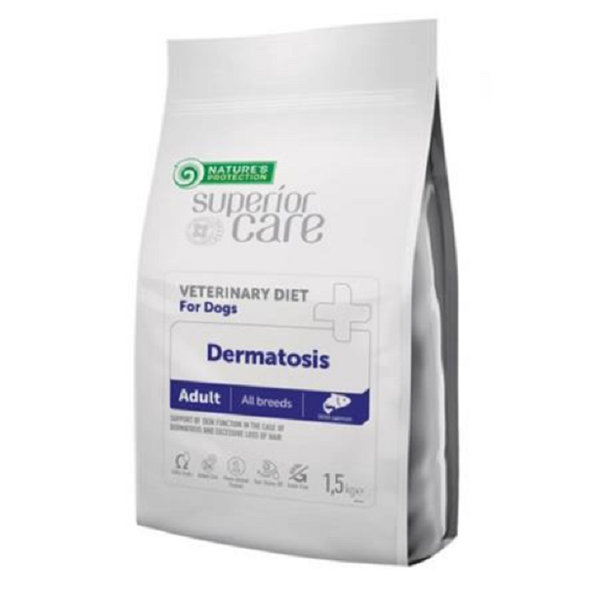Natures Protection Superior Care Dermatosis pro psy adult losos 1,5 kg