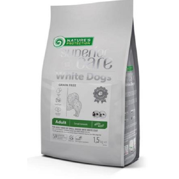 Natures Protection SC White psy adult malí hmyz 1,5 kg