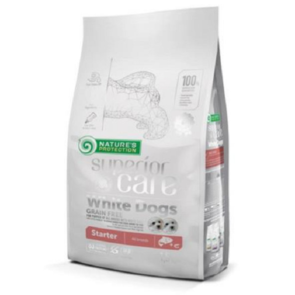 Natures Protection SC White Starter pro štěňata losos 1,5 kg
