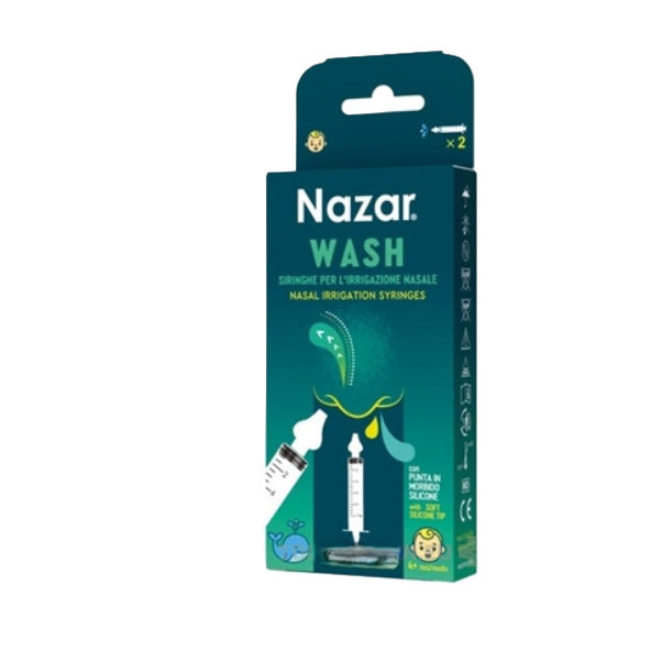 Nazar WASH stříkačky na výplach nosu pro děti 2 × 10 ml