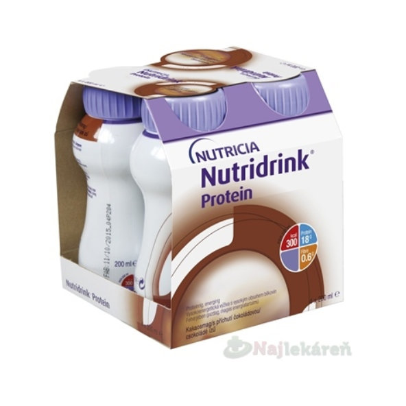 Nutridrink Protein s čokoládovou příchutí 4 x 200 ml