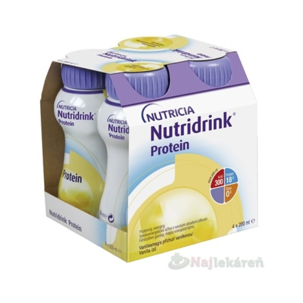 Nutridrink Protein s vanilkovou příchutí 4 x 200 ml