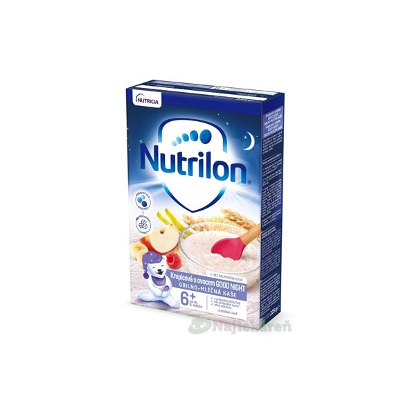 Nutrilon Good Night obilno-mléčná kaše krupicová s ovocem 6 m+ 225 g