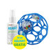 Oball Rattle hračka 10 cm blue 0m+ + Aquaint čisticí voda 50 ml