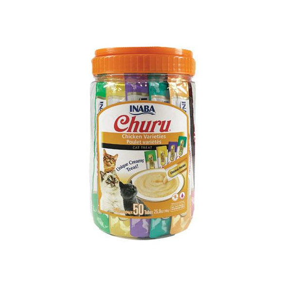 Inaba Churu Cat Chicken pamlsky pro kočky 5 příchutí 50 tub 700 g