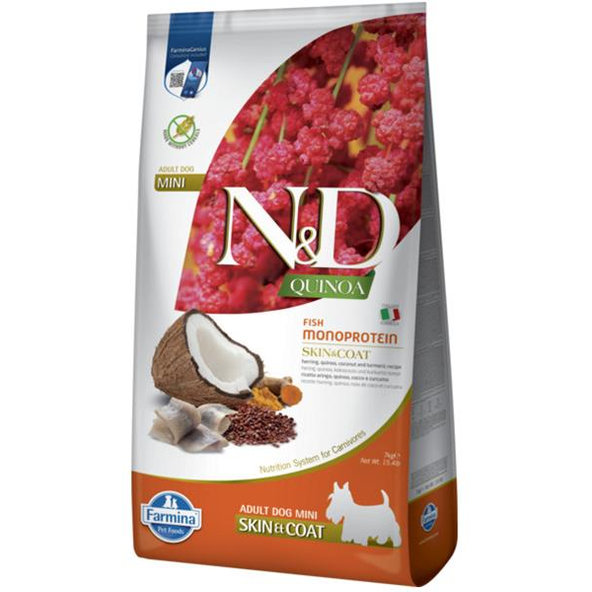 Farmina N&D Dog Quinoa GF adult mini sleď kokos 7 kg