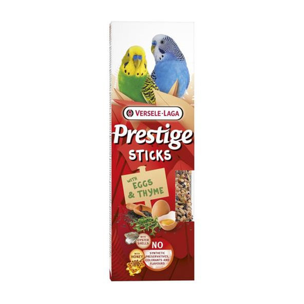 Versele Laga Prestige Sticks tyčinky pro andulky s vejci a tymiánem 2 ks 60 g