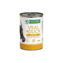 Natures Protection konzerva psy adult telecí, kachní 400 g