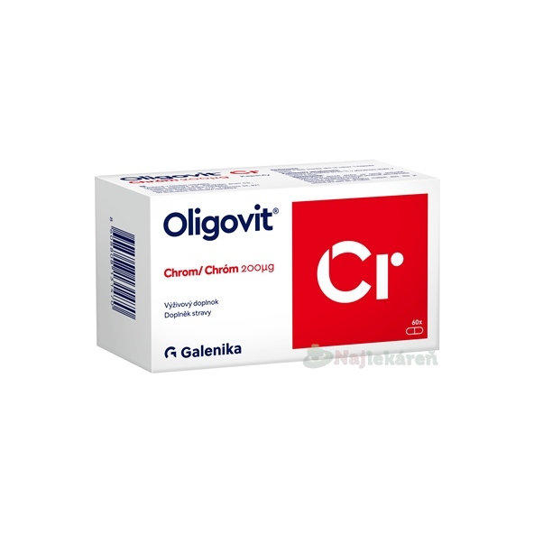 Oligovit Chrom 200 mcg 60 kapslí