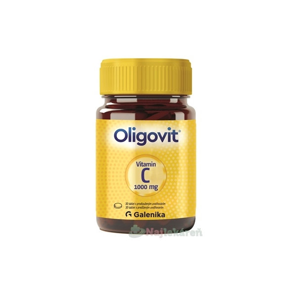 Oligovit vitamín C 1000 mg postupné uvolňování 30 tablet