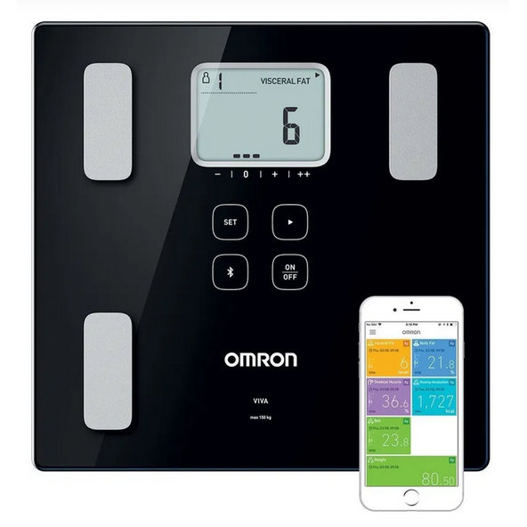 OMRON VIVA HBF-222T-EBK digitální váha 1 ks