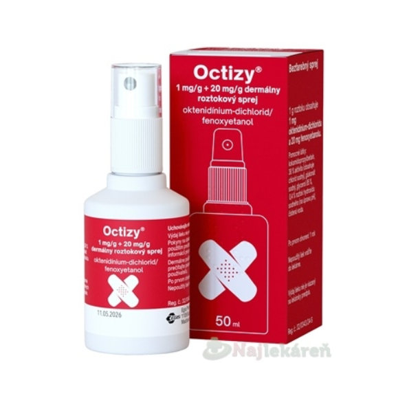 Octizy dermální roztokový sprej 50 ml