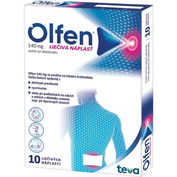 Olfen 140 mg dermální léčivá náplast 10 ks
