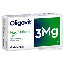 Oligovit 3 Mg (hořčík + B6) 30 kapslí